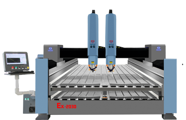 雙臺面石材雕刻機